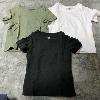 エイチアンドエム(H&M)のキッズ　エイチアンドエム　Tシャツ　サイズ92センチ3枚(Tシャツ/カットソー)