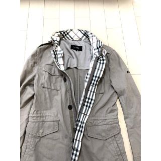 バーバリーブラックレーベル(BURBERRY BLACK LABEL)のバーバリーブラックレーベル　ミリタリー風ブルゾン　(ミリタリージャケット)