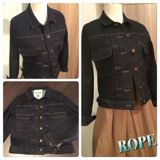 ロペ(ROPE’)の美品☆ ROPE 綺麗め大人デニム ★Gジャン  春コーデ(Gジャン/デニムジャケット)