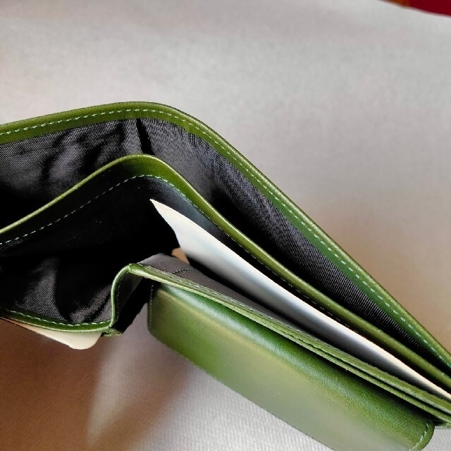POLO RALPH LAUREN(ポロラルフローレン)のポロ　ラルフローレン　二つ折り財布　緑 メンズのファッション小物(折り財布)の商品写真