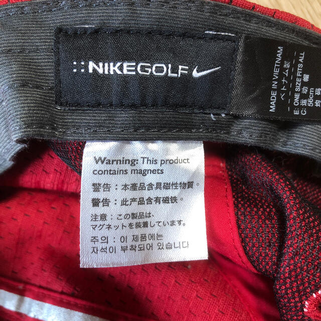 NIKE(ナイキ)のナイキ　キャップ　ゴルフ　中古 スポーツ/アウトドアのゴルフ(ウエア)の商品写真