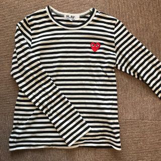 コムデギャルソン(COMME des GARCONS)の長袖ボーダーカットソー　Mサイズ(カットソー(長袖/七分))