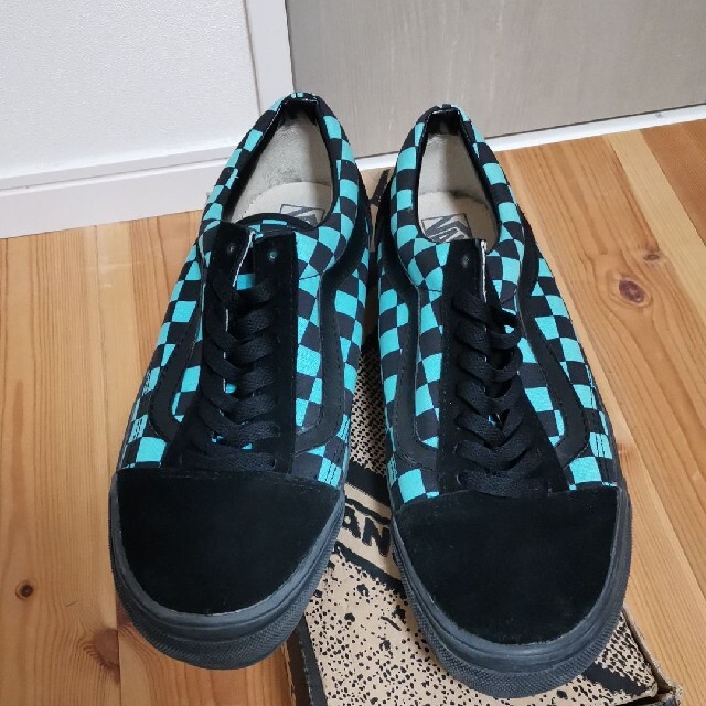 VANS(ヴァンズ)の【早い者勝ち値引きUSED】VANS Old Skool ターコイズチェック29 メンズの靴/シューズ(スニーカー)の商品写真