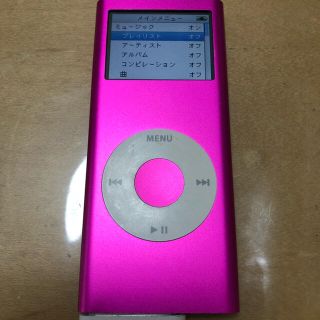 アップル(Apple)のiPod  nano 4GB 第2世代　ジャンク品ですが、動作確認済です。(ポータブルプレーヤー)