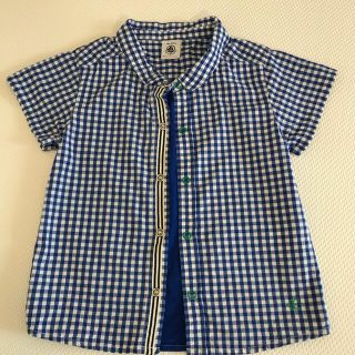 プチバトー(PETIT BATEAU)のプチバトー　半袖シャツ(シャツ/カットソー)