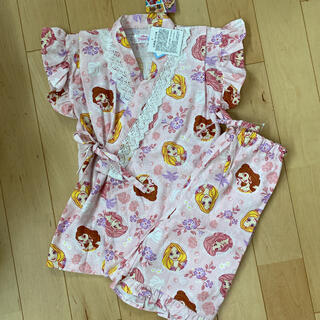 ディズニー(Disney)の新品 ディズニー プリンセス 甚平 ピンク 120(甚平/浴衣)
