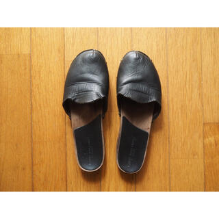 ファビオルスコーニ(FABIO RUSCONI)のfabio rusconi 黒のサボ(ローファー/革靴)