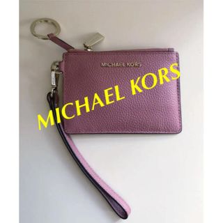 マイケルコース(Michael Kors)のマイケルコース　パスケース　カードケース　ストラップ　キーリング付き(名刺入れ/定期入れ)