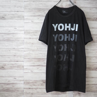 ヨウジヤマモト(Yohji Yamamoto)のYOHJI YAMAMOTO×JUSTIN DAVIS グラデーションロゴT(Tシャツ(半袖/袖なし))