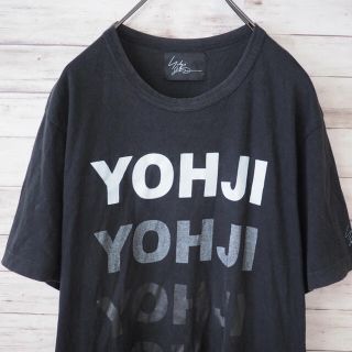 YOHJI YAMAMOTO×JUSTIN DAVIS グラデーションロゴT