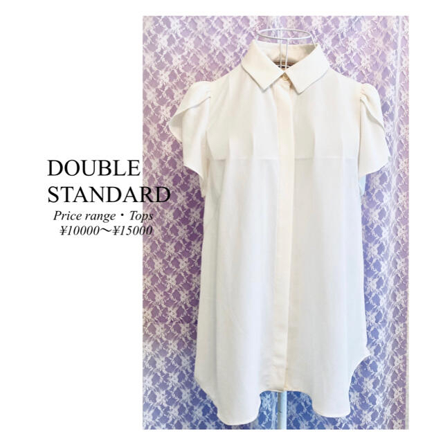 DOUBLE STANDARD CLOTHING(ダブルスタンダードクロージング)の【美品】DOUBLE STANDARD CLOTHING ブラウス　シャツ レディースのトップス(シャツ/ブラウス(半袖/袖なし))の商品写真