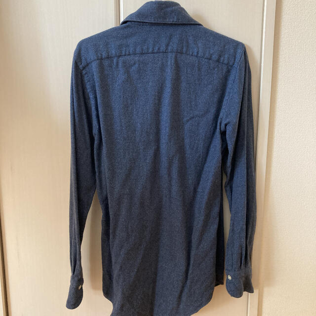 FINAMORE(フィナモレ)の最終価格❗️Finamore ピーチツイルシャツ　S メンズのトップス(シャツ)の商品写真