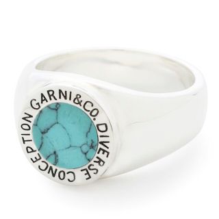 ガルニ(GARNI)のGARNI  Round Stone Ring BLUE(リング(指輪))