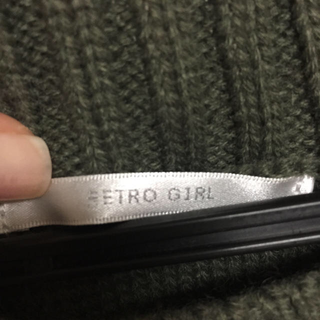 RETRO GIRL(レトロガール)の☆mp様専用☆RETRO GIRL  ニットベスト  グリーン 秋冬 レディースのトップス(ニット/セーター)の商品写真