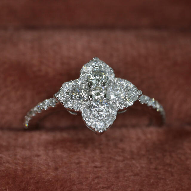 《確認用》K18WGダイヤモンドリングハーフエタニティリング計0.5ct レディースのアクセサリー(リング(指輪))の商品写真