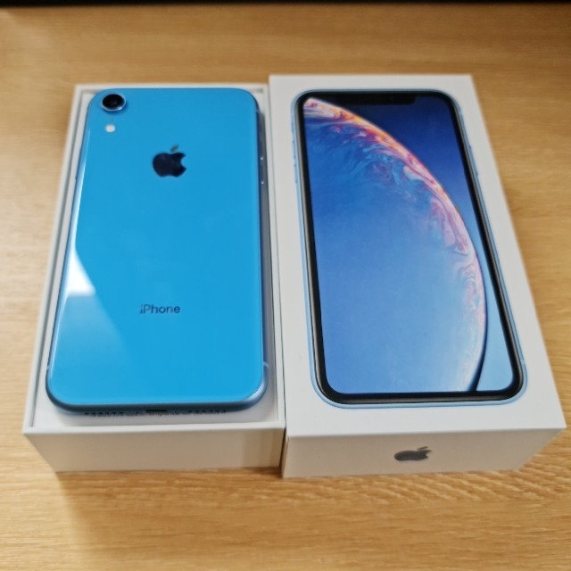 iPhone XR Blue 128 GB SIMフリー 正規代理店 19600円引き www.gold