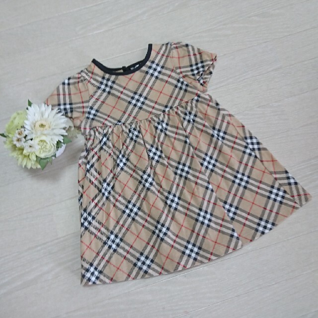 BURBERRY(バーバリー)の【BURBERRY】チェックワンピース80 キッズ/ベビー/マタニティのベビー服(~85cm)(ワンピース)の商品写真