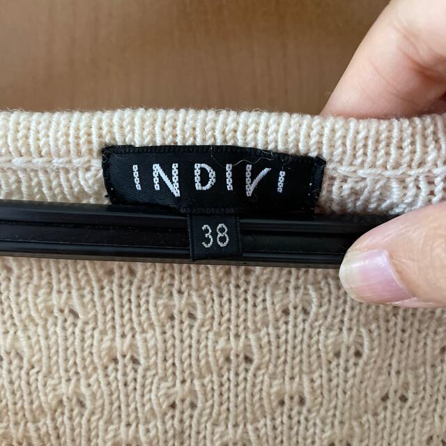 INDIVI(インディヴィ)のリボン付きニット レディースのトップス(ニット/セーター)の商品写真