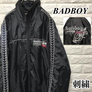 バッドボーイ(BADBOY)の【BADBOY】スリーブテープ ナイロンジャケット ブルゾン 刺繍(ナイロンジャケット)