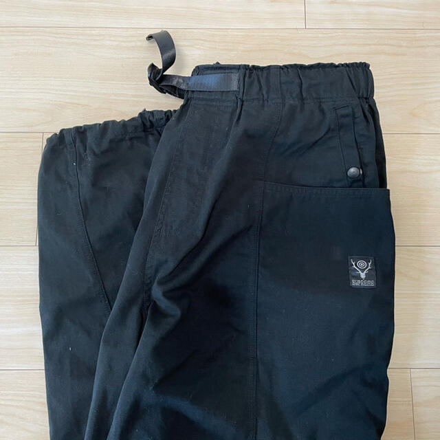 Supreme - 1回着 supreme SOUTH2 WEST8 belted pants 黒Mの通販 by