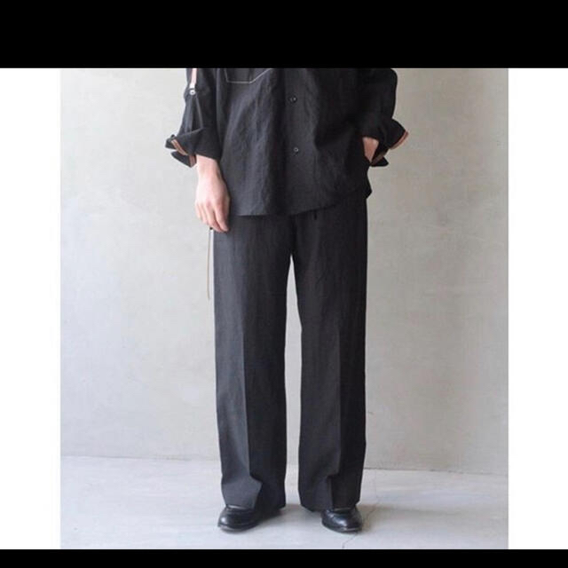 SUNSEA 20SS LINEN WIDE STRAIGHT PANTS