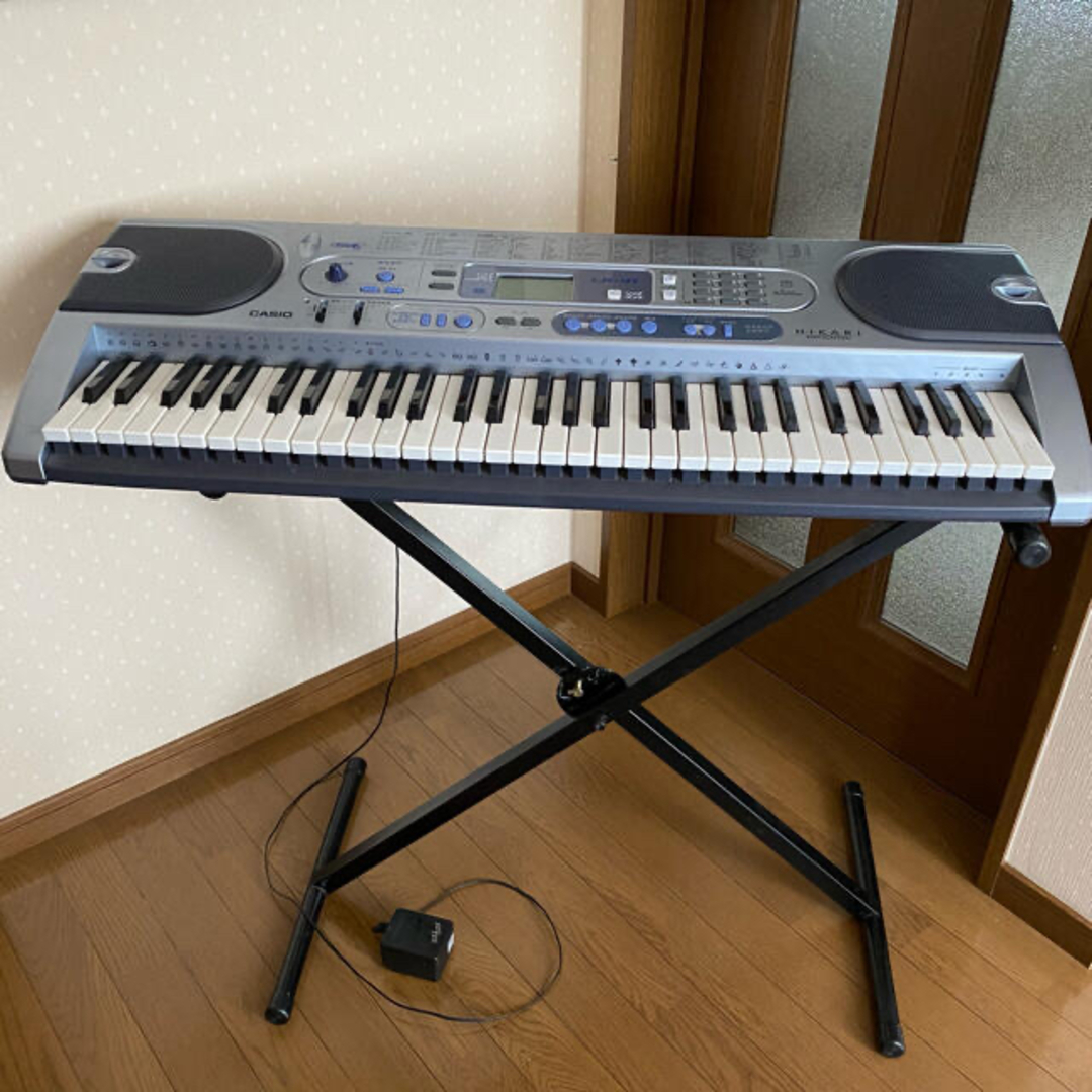 CASIO - CASIO光ナビゲーションキーボード LK-41 スタンド付きの CASIO - CASIO光ナビゲーションキーボード LK-41 スタンド付きの