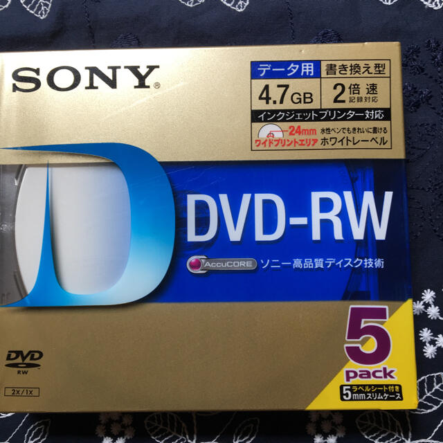 SONY(ソニー)のＳＯＮＹ　ＤＶＤ－ＲＷ エンタメ/ホビーのDVD/ブルーレイ(その他)の商品写真