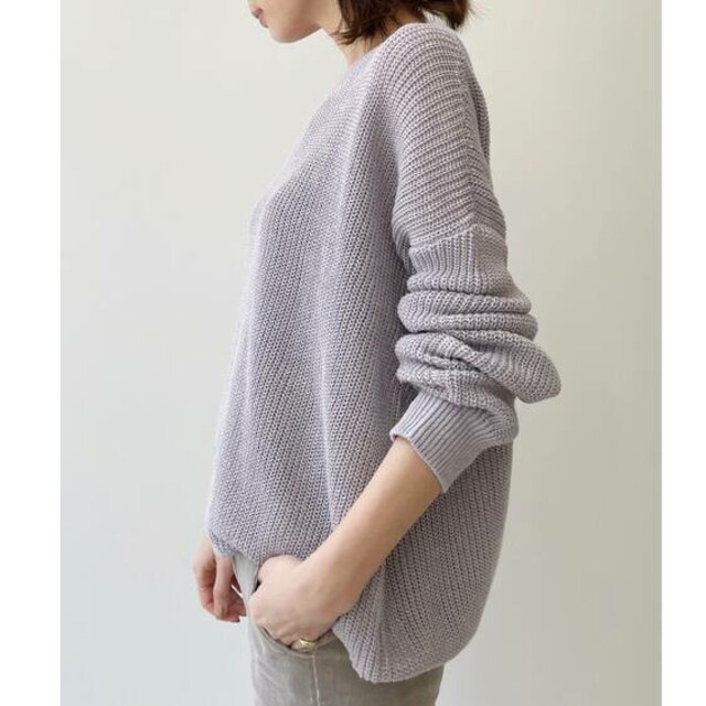 L'Appartement DEUXIEME CLASSE(アパルトモンドゥーズィエムクラス)のL'Appartement LINEN BOYS KNIT リネンボーイズニット レディースのトップス(ニット/セーター)の商品写真