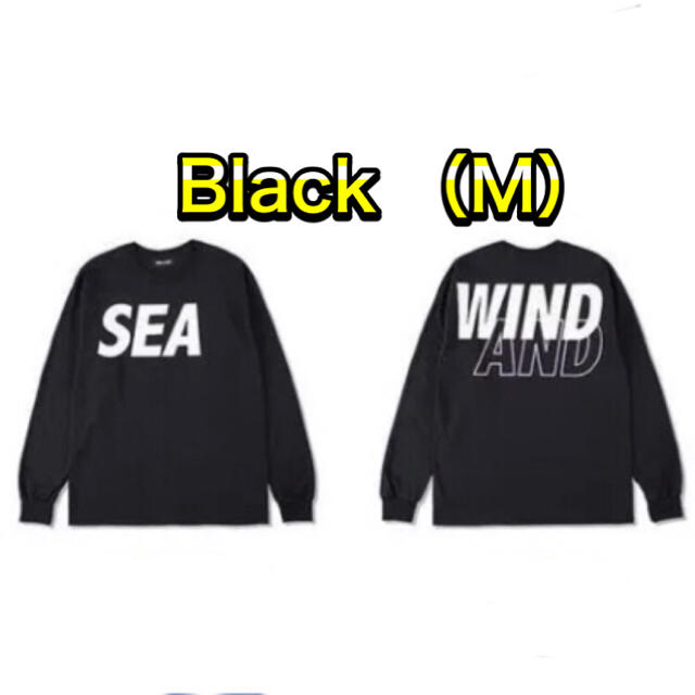 SEA(シー)のWIND AND SEA L/S T-SHIRT  black M 黒　ロンT メンズのトップス(Tシャツ/カットソー(七分/長袖))の商品写真