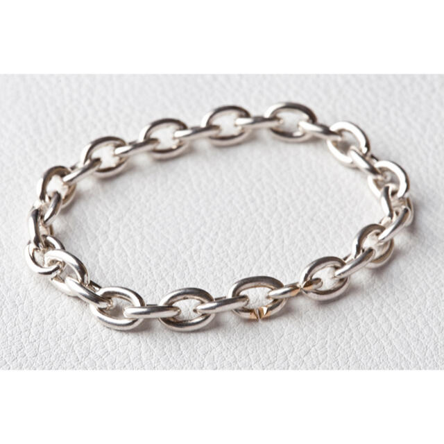 H.P.FRANCE(アッシュペーフランス)のsimmon シルバーブレスレットOVAL CHAIN BRACELET レディースのアクセサリー(ブレスレット/バングル)の商品写真