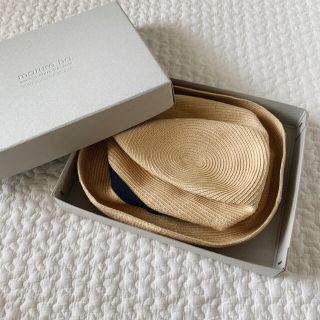 シップス(SHIPS)の【数回試着のみ】mature ha. boxed hat ライトブラウン(麦わら帽子/ストローハット)