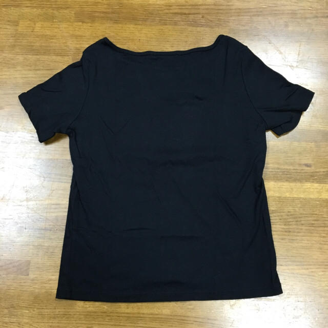 ウナ パルテ  黒  半袖  Tシャツ  カットソー  蝶 レディースのトップス(Tシャツ(半袖/袖なし))の商品写真