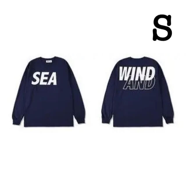 WIND AND SEA L/S T-Shirt Navy-White﻿