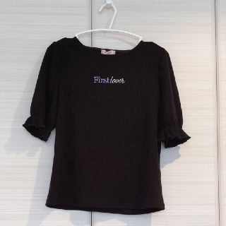 イングファースト(INGNI First)のイングファースト 黒 半袖トップス(Tシャツ/カットソー)