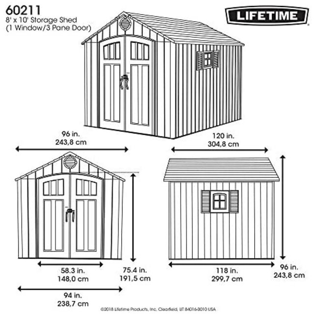 リュウ様専用　屋外用物置　ライフタイム社製 インテリア/住まい/日用品の収納家具(その他)の商品写真