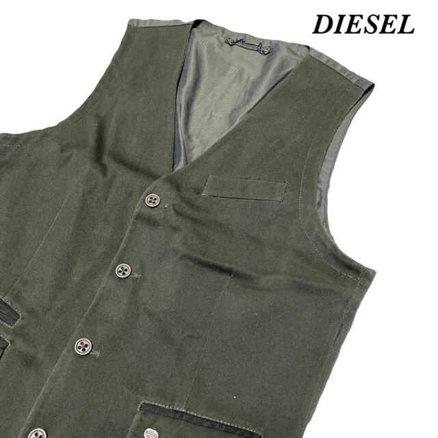 DIESEL(ディーゼル)のメンズ　レディース　diesel ディーゼル　ベスト　vintage メンズのトップス(ベスト)の商品写真