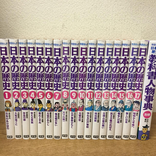 学研まんが 日本の歴史 全17巻+別巻(教科書人物事典)