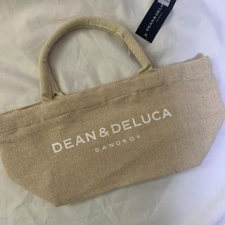 ディーンアンドデルーカ(DEAN & DELUCA)のDEAN&DELUCA トート  ジュート　コットン　ベージュ(トートバッグ)