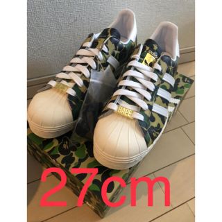 アベイシングエイプ(A BATHING APE)のBAPE × ADIDAS SUPERSTAR 80'S GREEN CAMO(スニーカー)