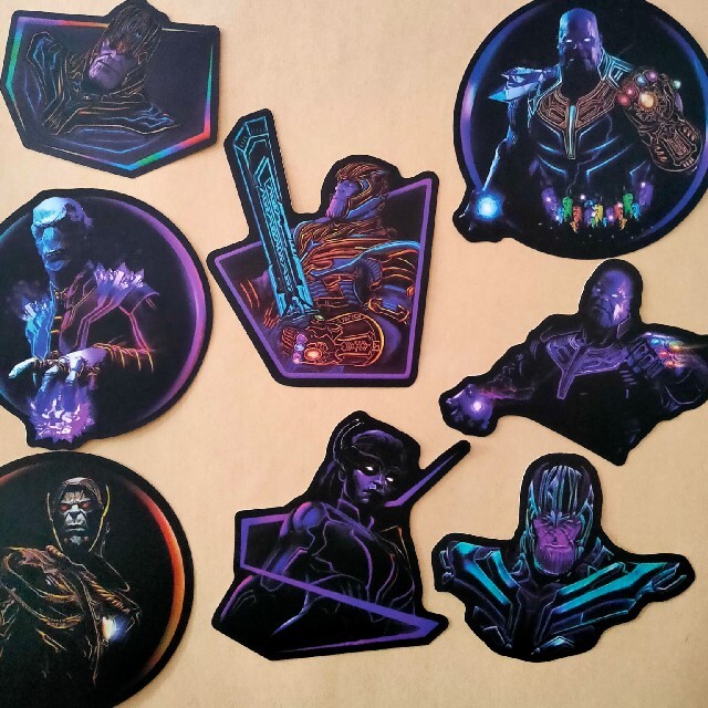 MARVEL - サノス ブラックオーダー ステッカーセット MARVEL - サノス ブラックオーダー ステッカーセット