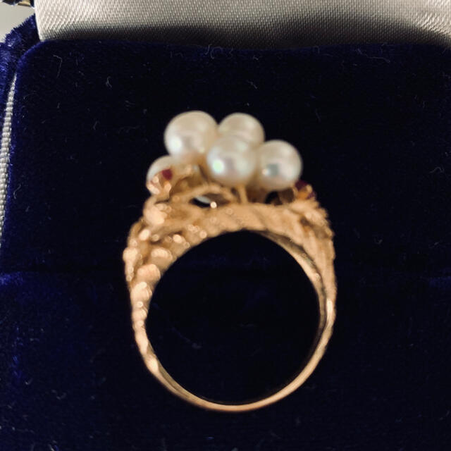 世界に一つ^o^本真珠&本物ルビー 指輪の通販 by k14 超激得定番