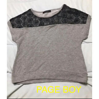 ページボーイ(PAGEBOY)のPAGE BOY グレー　カットソー　ユーズド(カットソー(半袖/袖なし))