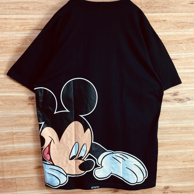 XLARGE(エクストララージ)の【美品】XLARGE × Disney限定コラボtシャツ半袖黒XLビッグロゴ メンズのトップス(Tシャツ/カットソー(半袖/袖なし))の商品写真