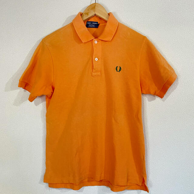 FRED PERRY(フレッドペリー)のフレッドペリー ポロシャツ　オレンジ　メンズM 鹿の子 メンズのトップス(ポロシャツ)の商品写真