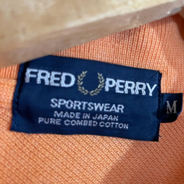 FRED PERRY(フレッドペリー)のフレッドペリー ポロシャツ　オレンジ　メンズM 鹿の子 メンズのトップス(ポロシャツ)の商品写真
