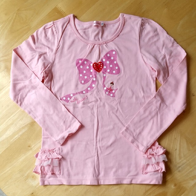 mikihouse(ミキハウス)のmikihouse140女の子カットソー キッズ/ベビー/マタニティのキッズ服女の子用(90cm~)(Tシャツ/カットソー)の商品写真