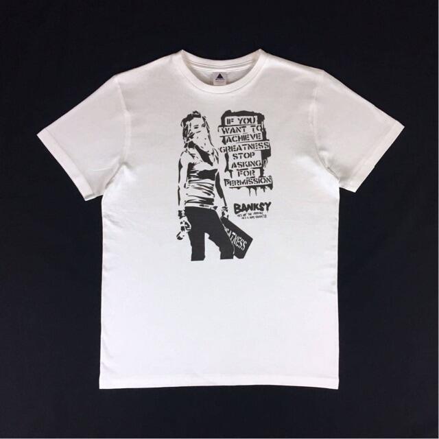 【BANKSY】新品 バンクシー スプレー ガール グラフィティ Tシャツ 5