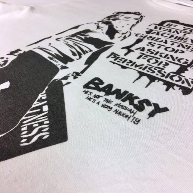 【BANKSY】新品 バンクシー スプレー ガール グラフィティ Tシャツ 8