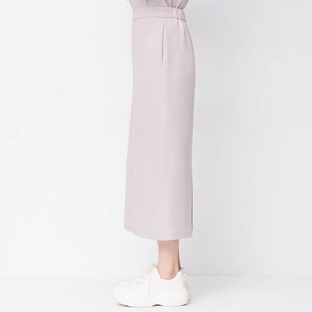 GU(ジーユー)の値下げ⭐︎新品⭐︎GUダブルフェイスナロースカート/LP/Mサイズ レディースのスカート(ロングスカート)の商品写真