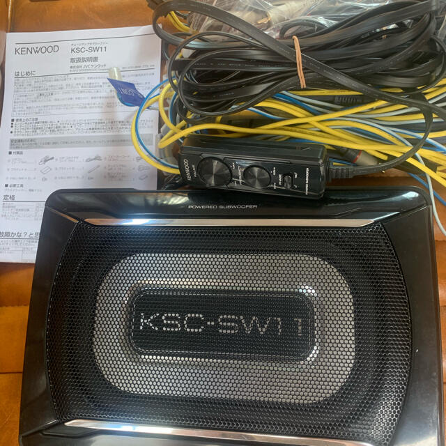 KENWOOD(ケンウッド)のKENWOOD サブウーファー KSC-SW11 自動車/バイクの自動車(カーオーディオ)の商品写真